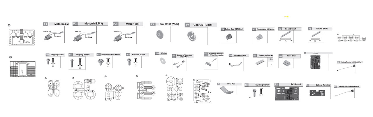 ROBOTIC ARM EDGE- WIRELESS REPLACEMENT PARTS 